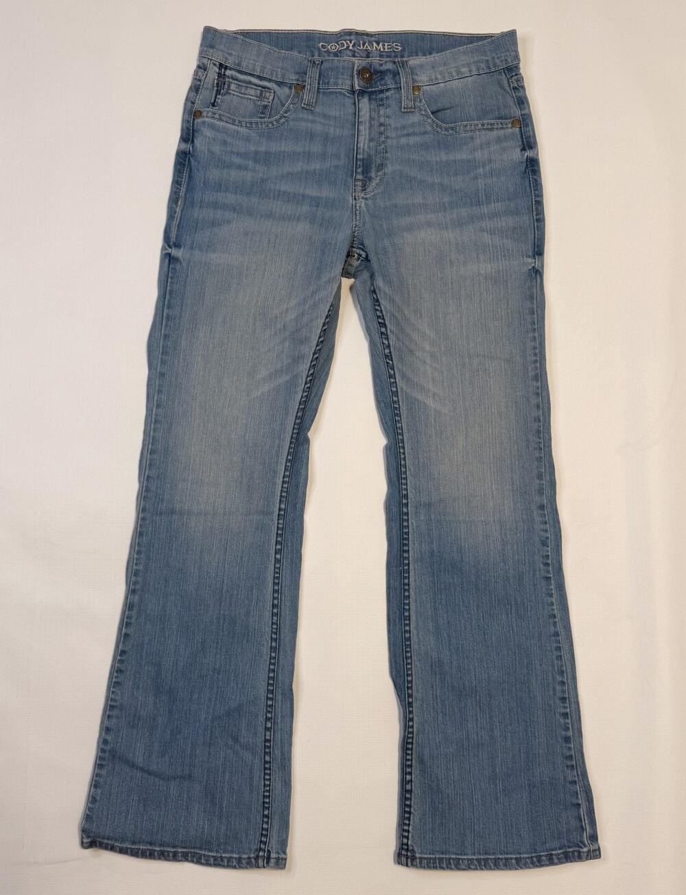 Cody James Jeans Mens 32x32 Blue Light Wash Bootcut Western Denim Casual